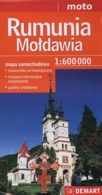 Rumunia, Mołdawia mapa samochodowa Praca zbiorowa