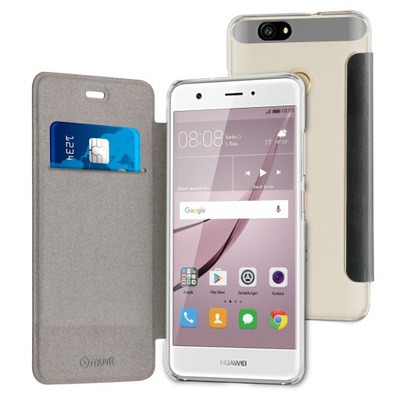 Etui z klapką Muvit do Huawei P8 Lite 2017 czarny