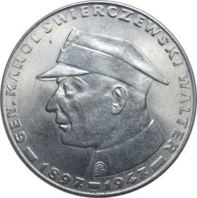 Moneta 10 zł złotych Świerczewski 1967 r piękna