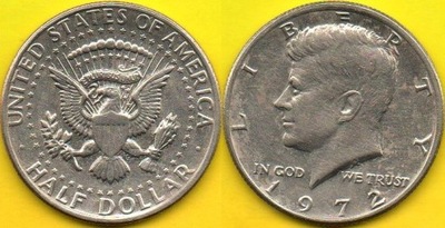USA Half Dollar 1972 r.
