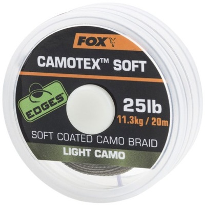 PLECIONKA FOX EDGES CAMOTEX STIFF LIGHT CAMO 20 LB