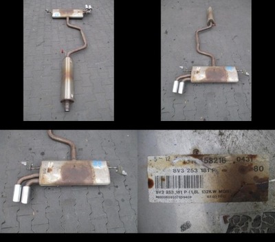 Tłumik wydech Audi A3 8V0 1,8 TFSI