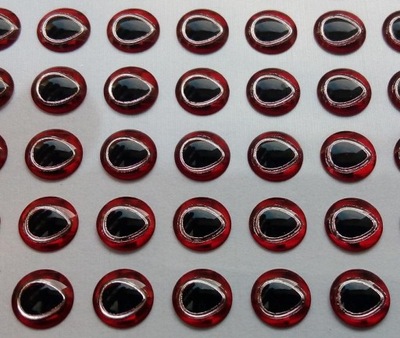OCZY 3D 4 mm RED-SILVER 50 sztuk