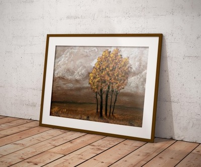 Obraz akrylowy jesienne klimaty 31x23 cm