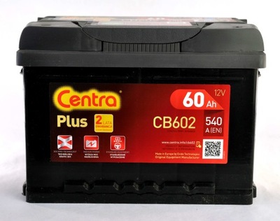 ACCUMULATEUR CENTRA CB602 60AH 540A - milautoparts-fr.ukrlive.com