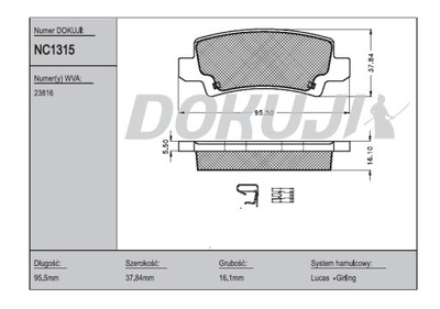 PADS BRAKE REAR TOYOTA COROLLA X E15 2008- - milautoparts-fr.ukrlive.com