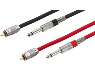 Monacor MCA-156 2szt. 1RCA na 1 JACK 6,3mm 1,5m