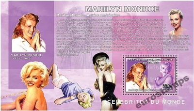 Marilyn Monroe aktorka film Kongo DR bl. #CDR0619d