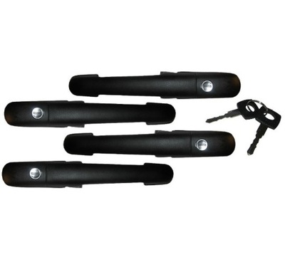 SET HANDLES DOOR 4 HANDLES LININGS LOCKS VOLKSWAGEN LT28 LT35 LT46 96-06 - milautoparts-fr.ukrlive.com