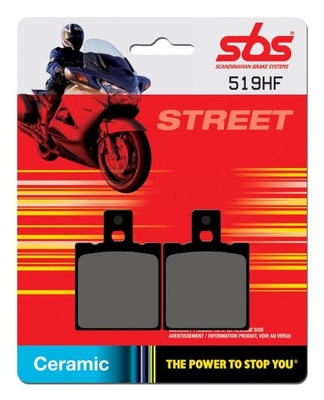 SBS SABOTS DE FREIN DE FREIN KH47 STREET CERAMIC COULEUR NOIR - milautoparts-fr.ukrlive.com