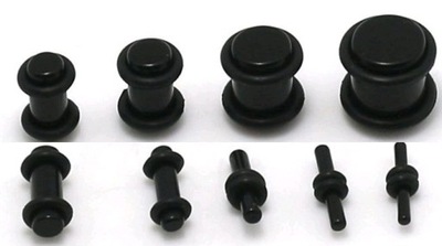 PLUG TUNEL TUNELE USZU CZARNY AKRYL 2,5MM O-RING