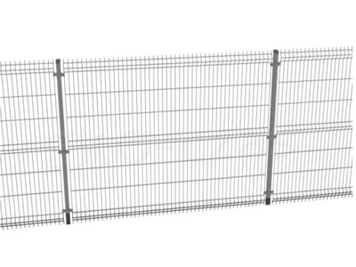 Kompletne ogrodzenie panelowe 153cm ocynk drut 4mm