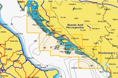 Mapa Navionics + Chorwacja do sonaru echosondy