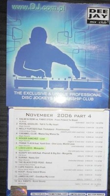 DJ Promotion CD DEE JAY November 2006 part 4 - CD