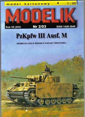 Modelik nr 2/03 czołg średni PANZER III Ausf. M