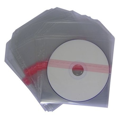 Koperty Foliowe na Mini CD/DVD 100szt do wklejania