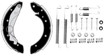 Тормозные колодки + пружины citroen berlingo фото №1