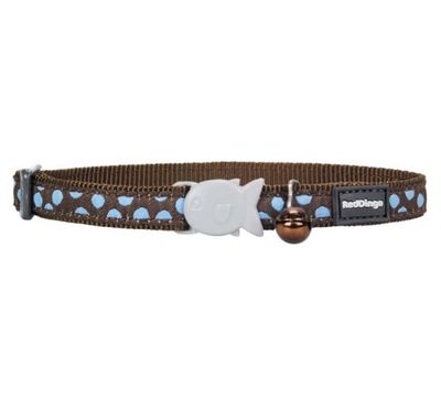 Obroża dla KOTA BRĄZOWA RED DINGO 12mm/20-32cm