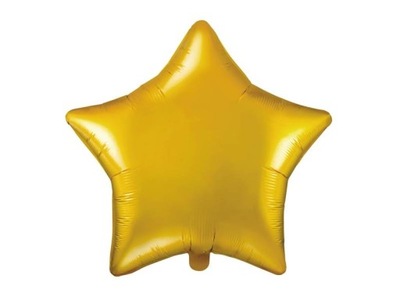 Balon foliowy gwiazdka złota 48 cm