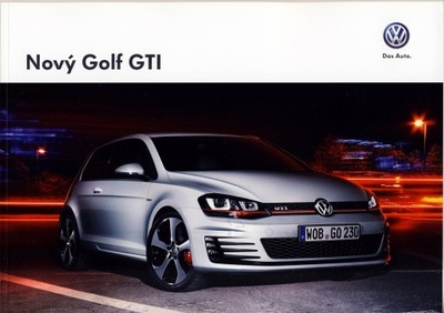 Volkswagen Vw Golf GTi prospekt 2013 Czechy 