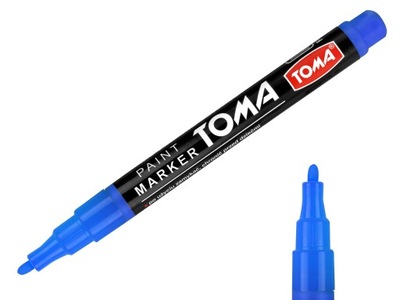 Cienki marker olejowy TOMA TO-441 1,5mm niebieski