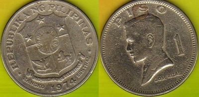 FILIPINY 1 Piso 1974 r.