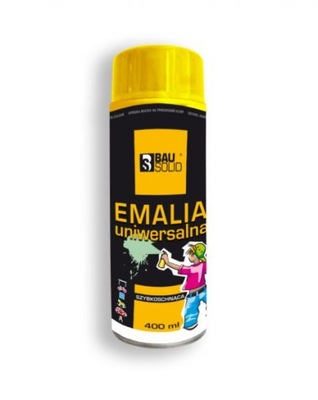 SPRAY FARBA EMALIA LAKIER 400ML CZARNY MAT