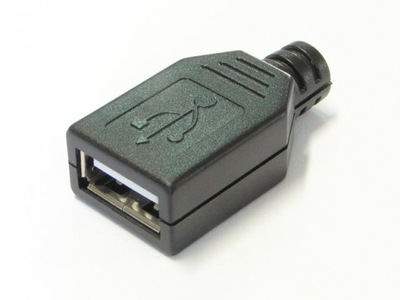 GNIAZDO USB 2.0 TYP A NA KABEL MONTAŻOWE