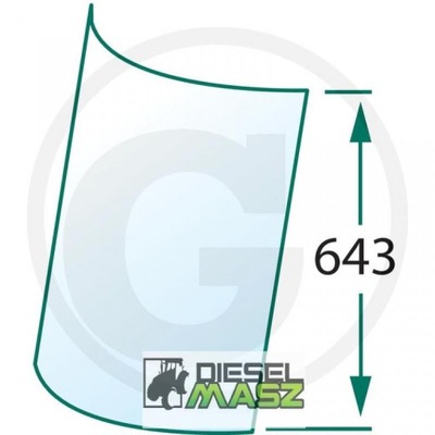 SZYBA NAROŻNIKOWA P CASE XL 956 1056 1255 1455 856