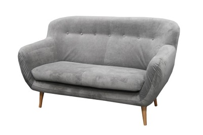 Sofa Szara RETRO Popielata Design Szary SMILEY