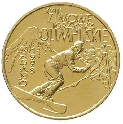 Moneta 2 zł Zimowe Igrzyska Olimpijskie w Nagano