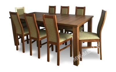 Stół 160x90/200 + 8 Krzeseł W Super Cenie! HIT