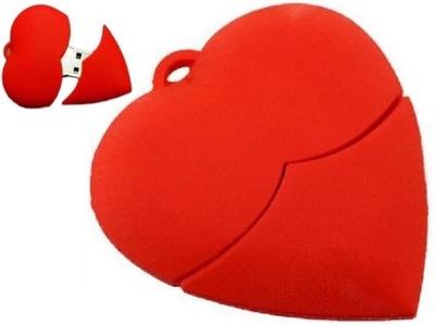 PENDRIVE USB 16 GB CZERWONE SERCE LOVE