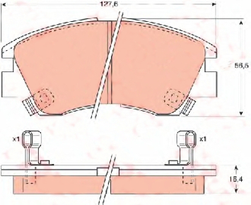 SABOTS DE FREIN DE FREIN AVANT MITSUBISHI L200 MP036.1 - milautoparts-fr.ukrlive.com