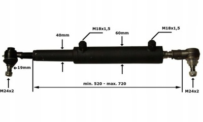 SHOCK-ABSORBER ELECTRICALLY POWERED HYDRAULIC STEERING C-330 C-360 FROM PRZEGUBAMI SET - milautoparts-fr.ukrlive.com