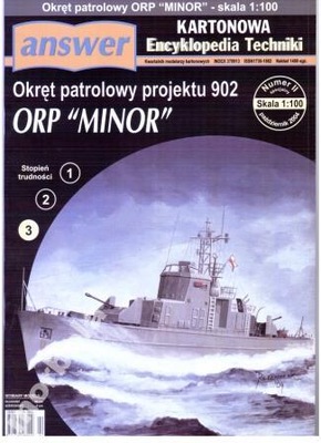 KET 10/2004 Okręt patrolowy ORP MINOR 1:100