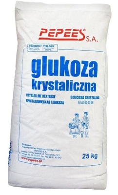 Polska GLUKOZA Krystaliczna dekstroza 25 KG