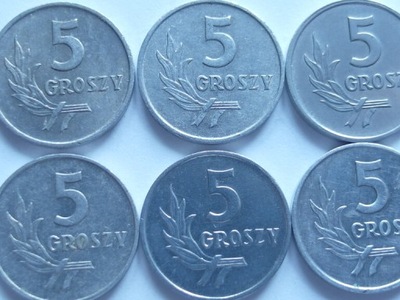 Moneta 5 gr 1963 r ładne