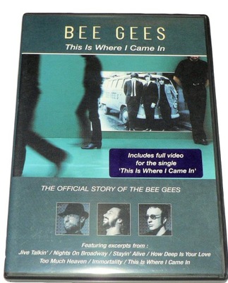 DVD - BEE GEES - This Is Where I Came In Unikat