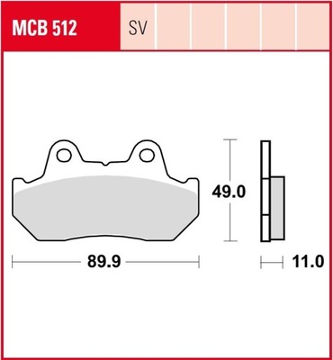 PADS BRAKE MCB512SV HONDA CBR600 CX650 CX500 - milautoparts-fr.ukrlive.com