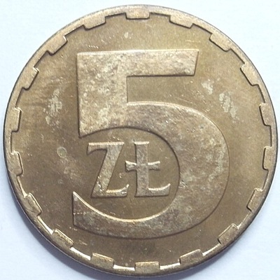 Moneta 5 zł złotych 1987 r piękna