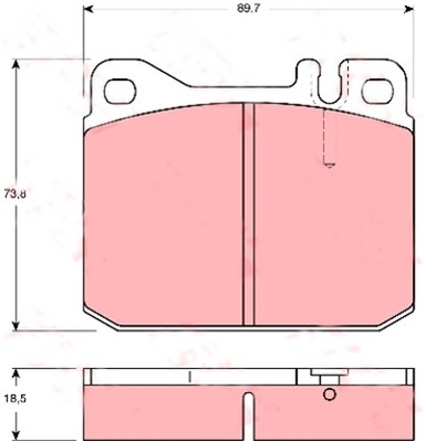 SABOTS DE FREIN DE FREIN VW LT 28-35, 40-55, MP186.1 - milautoparts-fr.ukrlive.com