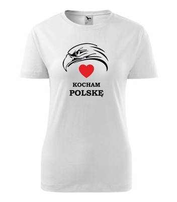 Koszulka Patriotyczna Orzeł Kocham Polskę r. XL