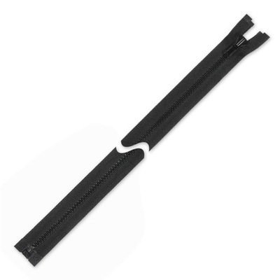 Zamek błyskawiczny 90 cm kostkowy CZARNY