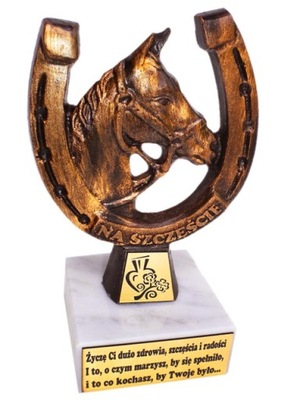 Statuetka Podkowa Szczęścia Prezent Urodziny