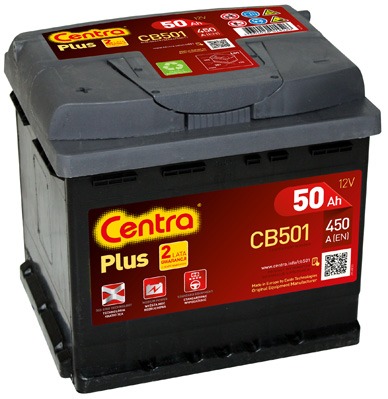 BATTERY CENTRA PLUS 50 AH, 450 A, CB 501, L+ - milautoparts-fr.ukrlive.com