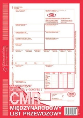 Druk Cmr Miedzynarodowy List 1 4 80 Kart Allegro Pl