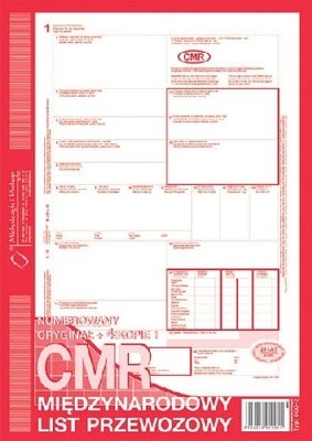 Druk Cmr Miedzynarodowy List 1 4 80 Kart Allegro Pl