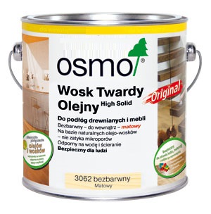 OSMO 3062 Wosk twardy olejny Bezbarwny Matowy 0,125L