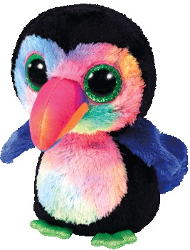 Maskotka Tukan Beaks Pupilki TY - 15cm